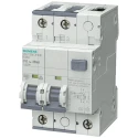 Siemens Residual Current Circuit Breaker with Overload Protection 32A 2-Pole 30mA Trip Sensitivity Model 5SU1324-6KX32