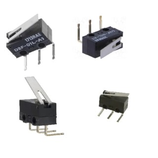 Omron Aratas Lever Micro Switch with PCB Terminal, SPDT Contact, 100mA, IP40 Protection D2F-01L-A1