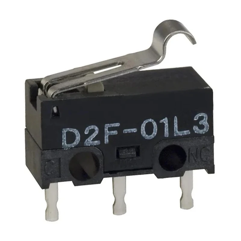 Omron Simulated Roller Lever Micro Switch, PCB Terminal, 100mA, SPDT, IP40 D2F-01L3