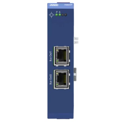 Jumo WLAN Module with 2 I/Os, DIN Rail Mount, RJ45 Interface, 24V Supply Voltage, 101.5mm Depth, 22.5mm Width 705041/36/000