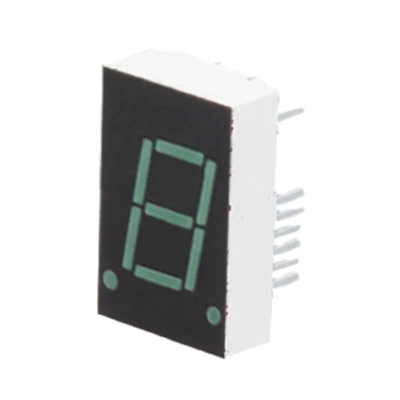 Broadcom 1 7 Segment LED Display Anode Green 1.96mcd Right Side 20.3mm HDSP-8601