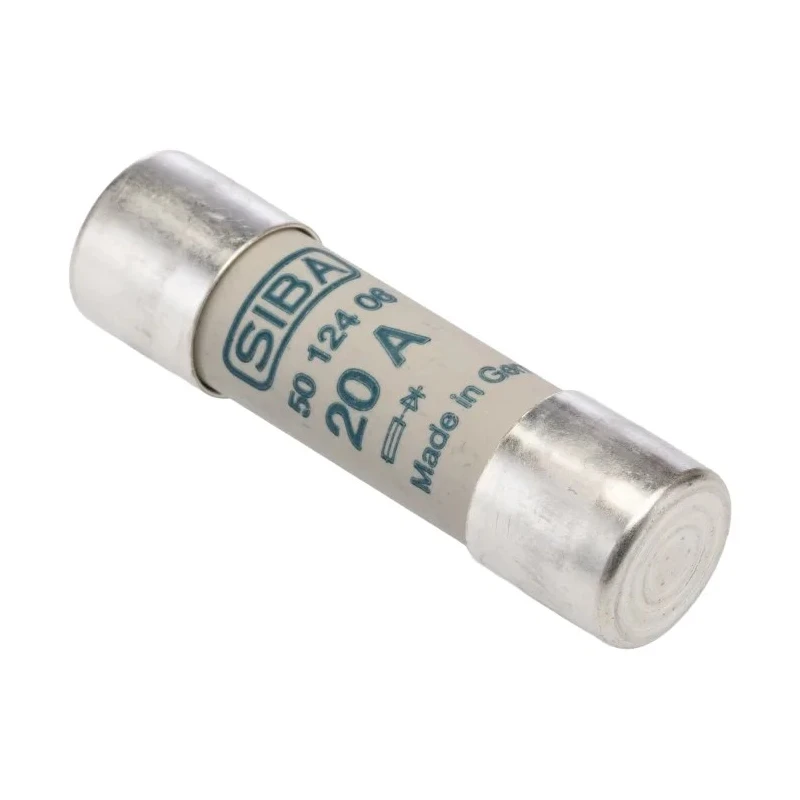 SIBA 20A Fast Acting Ceramic Cartridge Fuse 14 x 51 mm, 690V AC, URZ Series 50-124-06/20A