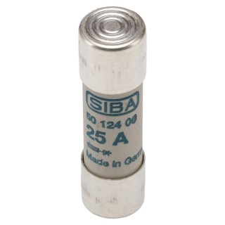 SIBA 25A Ceramic Cartridge Fuse 14 x 51 mm 690V AC Fast Acting URZ Series 50-124-06/25A