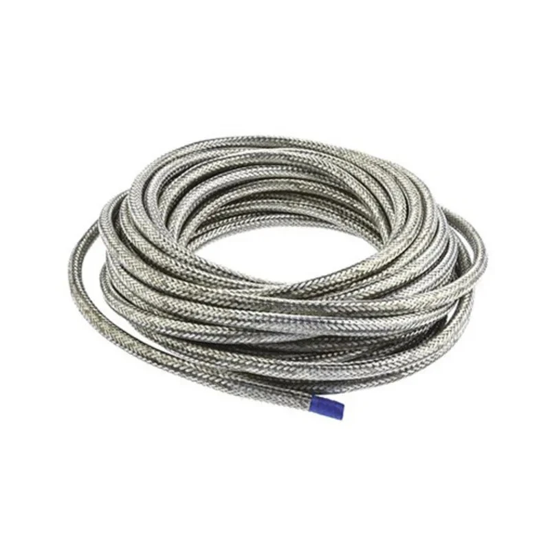 TE Connectivity Expandable Braided Copper Silver Cable Sleeve 10m Length 38mm Diameter RayBraid Series RAY-101-20.0(10)CK0610