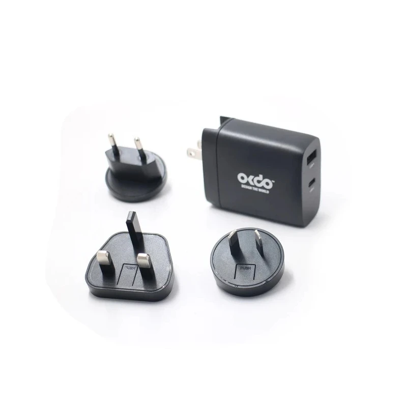 Okdo 65W USB Type C ROCK SBC Power Supply, Universal Plug, Black FJOS2203035