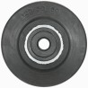 LAG Silver Black Rubber Trolley Wheel Die Cast Aluminium Hub Roller Bearing 300kg Load Capacity 2055