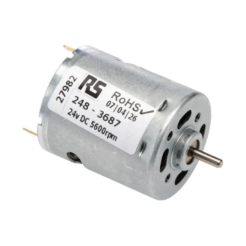 Mellor Electric Brushed DC Motor, 24V DC, 2.3 Ncm Torque, 5600 RPM RS360