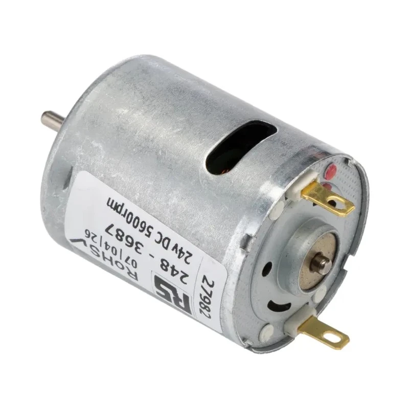 Mellor Electric Brushed DC Motor, 24V DC, 2.3 Ncm Torque, 5600 RPM RS360
