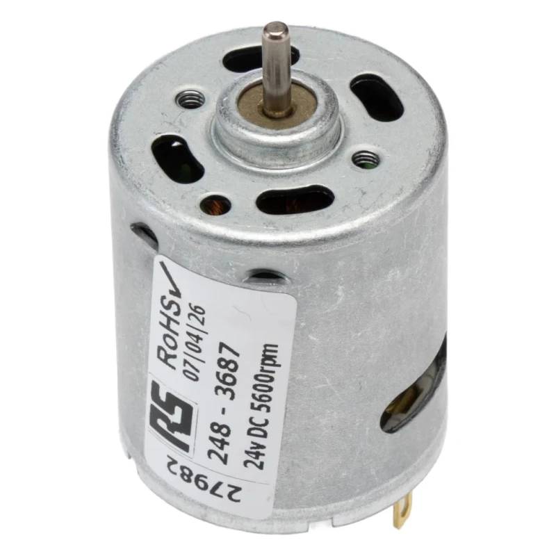Mellor Electric Brushed DC Motor, 24V DC, 2.3 Ncm Torque, 5600 RPM RS360