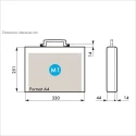 Gard Plasticases Business Plastic Transit Case 280 mm x 65 mm x 343 mm 255-4795
