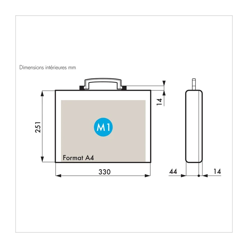Gard Plasticases Business Plastic Transit Case 280 mm x 65 mm x 343 mm 255-4795