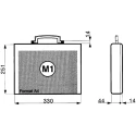 Gard Plasticases Business Plastic Transit Case 280 mm x 65 mm x 343 mm 255-4795