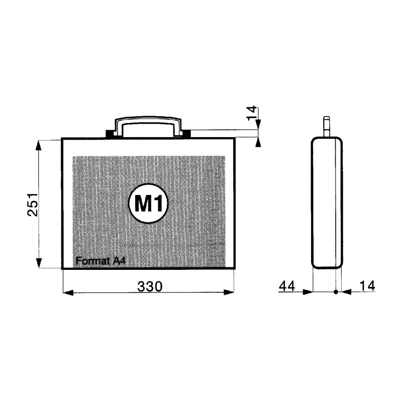 Gard Plasticases Business Plastic Transit Case 280 mm x 65 mm x 343 mm 255-4795