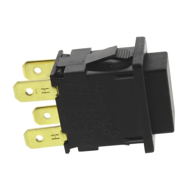 Arcolectric (Bulgin) Ltd 8300 Series Latching Panel Push Button Switch, DPDT, 12.9 mm Cutout, Black LED, 250V H8350ABAAAT