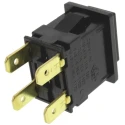 Arcolectric (Bulgin) Ltd 8300 Series Latching Panel Push Button Switch, DPDT, 12.9 mm Cutout, Black LED, 250V H8350ABAAAT