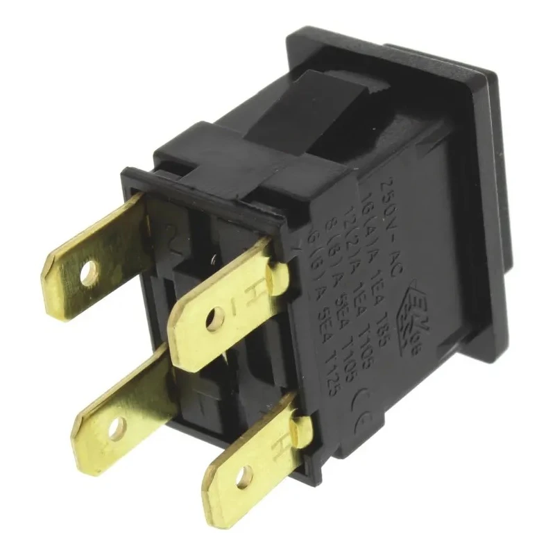 Arcolectric (Bulgin) Ltd 8300 Series Latching Panel Push Button Switch, DPDT, 12.9 mm Cutout, Black LED, 250V H8350ABAAAT