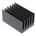 Fischer Elektronik Aluminium Heatsink Black Anodised 2.4°C/W Thermal Resistance 75 mm x 50 mm x 40 mm SK434/75SA