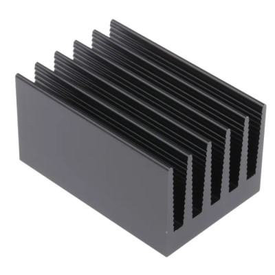 Fischer Elektronik Aluminium Heatsink Black Anodised 2.4°C/W Thermal Resistance 75 mm x 50 mm x 40 mm SK434/75SA