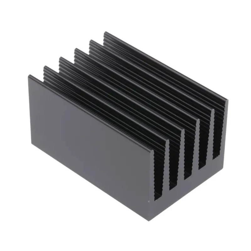 Fischer Elektronik Aluminium Heatsink Black Anodised 2.4°C/W Thermal Resistance 75 mm x 50 mm x 40 mm SK434/75SA