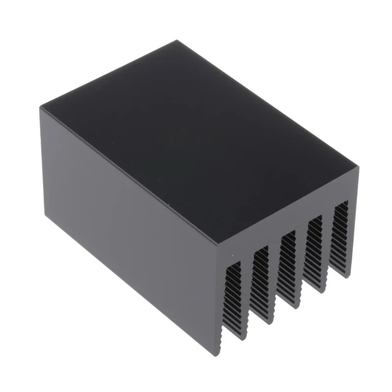 Fischer Elektronik Aluminium Heatsink Black Anodised 2.4°C/W Thermal Resistance 75 mm x 50 mm x 40 mm SK434/75SA
