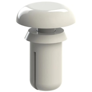 Essentra Nylon Snap Rivet 2.6 mm Diameter, 4.5 mm Length, Nylon Body, Plain Finish 256-0021