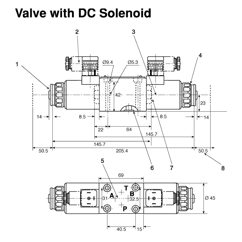 Bosch Rexroth Solenoid Operated Directional Control Valve, Double Solenoid, 3 Positions, 4 Ports, DIN Mount R900567512