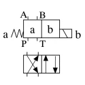 Bosch Rexroth Solenoid Operated Directional Spool Valve 230V, 3 Positions, 4 Ports, 80 L/min Flow, 350 bar R900558641