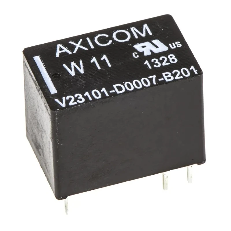 TE Connectivity PCB Signal Relay 24V DC Coil 1.25A SPST W11 Series Gold Plated Contacts V23101D7B201