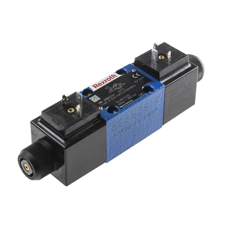 Bosch Rexroth Hydraulic Directional Spool Valve, DIN Mount, Type D, Double Solenoid, 230V, 60L/min Flow, 350bar R900552321