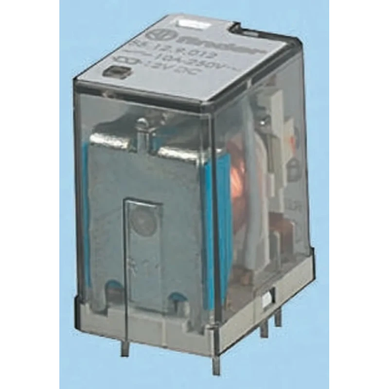 Finder Power Relay 12V DC Coil Voltage 10A Switching Current 3PDT PCB Mount 55.13.9.012.0000
