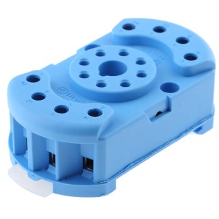 Finder 90 8 Way 250V AC DIN Rail Relay Socket for use with 60.12 90.22SMA