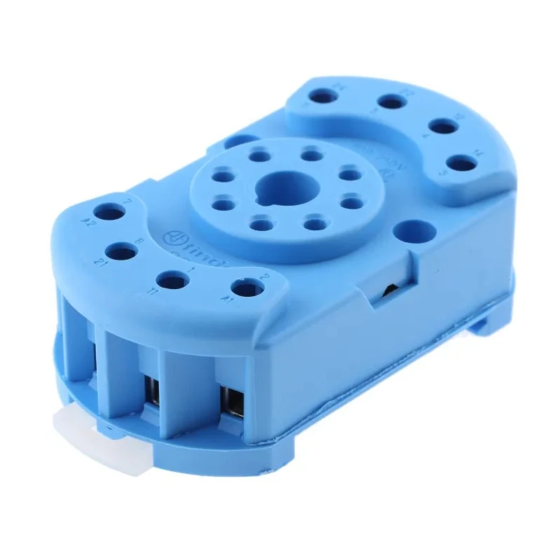 Finder 90 8 Way 250V AC DIN Rail Relay Socket for use with 60.12 90.22SMA