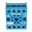 Finder 90 Relay Socket 8 Way 250V AC 10A Screw Terminal DIN Rail Mount 90.26SMA