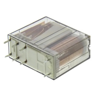 TE Connectivity PCB Power Relay, 12V DC Coil, 8A Switching Current, DPDT RP421012