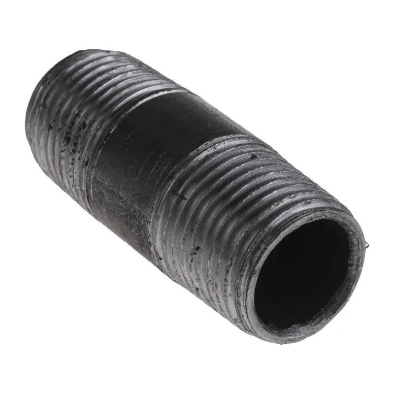 RS PRO Black Malleable Iron Fitting Nipple Male 1/2 in BSPT to Male 1/2 in BSPT 257-8331