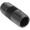 RS PRO Black Malleable Iron Fitting Nipple Male 1/2 in BSPT to Male 1/2 in BSPT 257-8331