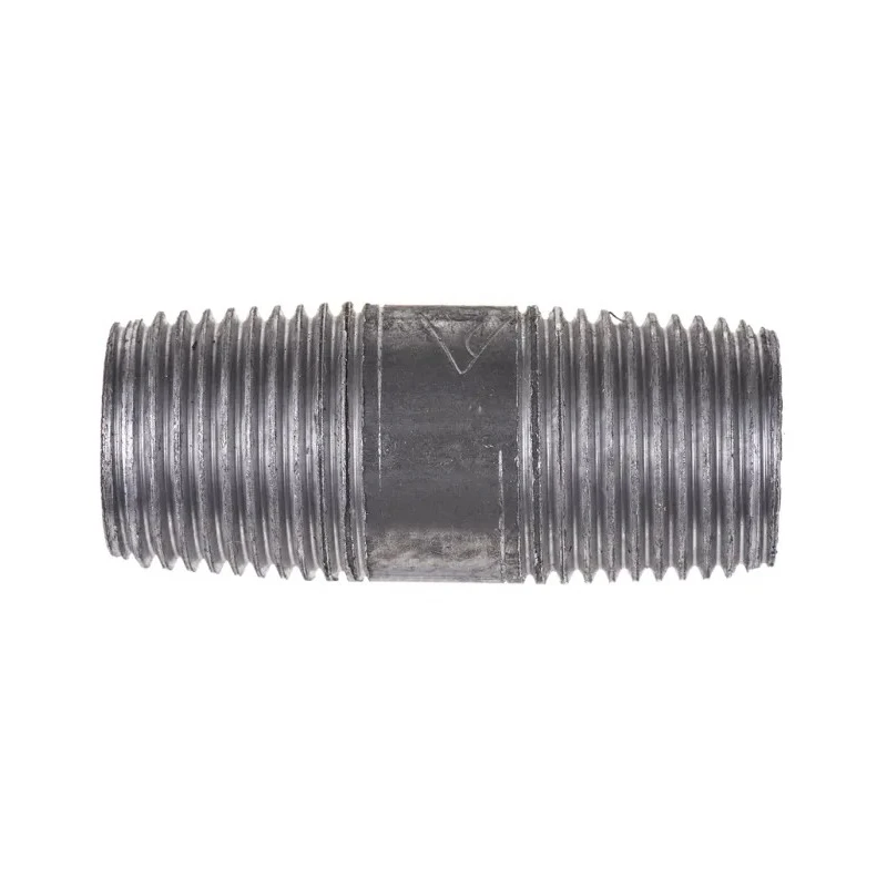 RS PRO Black Malleable Iron Fitting Nipple Male 1/2 in BSPT to Male 1/2 in BSPT 257-8331