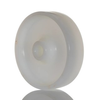 LAG White Polyamide Medium Heavy Duty Trolley Wheel 80mm Diameter 30mm Width 150kg Load Capacity Model 4021