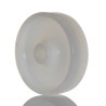 LAG White Polyamide Medium Heavy Duty Trolley Wheel 80mm Diameter 30mm Width 150kg Load Capacity Model 4021