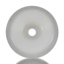 LAG White Polyamide Medium Heavy Duty Trolley Wheel 80mm Diameter 30mm Width 150kg Load Capacity Model 4021