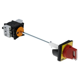 Schneider Electric 3-Pole Panel Mount Isolator Switch, 25A, IP20 & IP65 Rated, Red Handle VCCF0