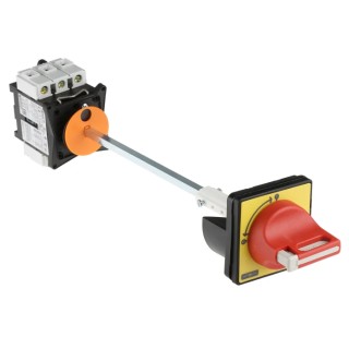Schneider Electric 3-Pole Panel Mount Isolator Switch, Red Handle, 40A, 690V AC, IP65/IP20 VCCF2