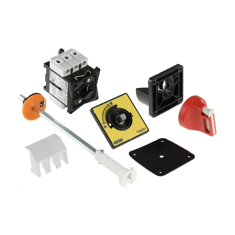 Schneider Electric 3-Pole Panel Mount Isolator Switch, Red Handle, 40A, 690V AC, IP65/IP20 VCCF2