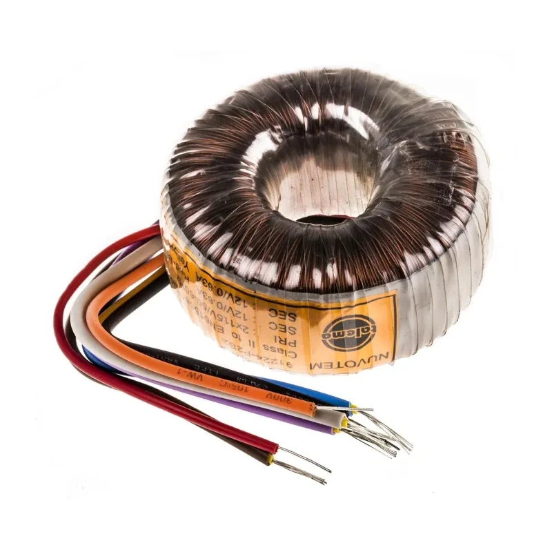 Nuvotem Talema Toroidal Transformer 115 V AC, 230 V AC Primary, 2 x 12 V AC Secondary, 15 VA 91224-P2S