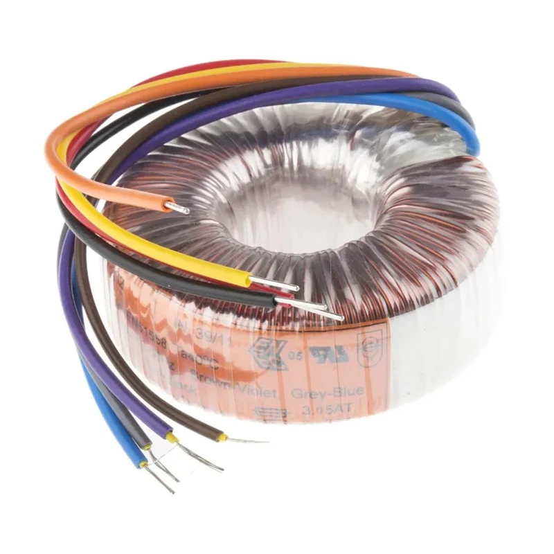 Nuvotem Talema Toroidal Transformer 230 V ac Primary 2 x 9 V ac Secondary 2 Output 50 VA Model 91947-P2S2