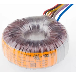 Nuvotem Talema Toroidal Transformer 230 V ac Primary, 2 x 15 V ac Secondary, 2 Output, 50 VA, RoHS 91236-P2S2
