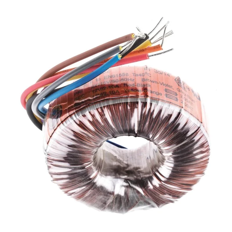 Nuvotem Talema 230 V AC 2 x 12 V AC Toroidal Transformer 2 Output 50 VA, RoHS 91948-P2S2