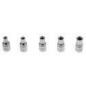 RS PRO 5-Piece 1/4 in Standard Socket Set, Chrome Vanadium Steel, Square Drive 262-0230