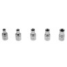 RS PRO 5-Piece 1/4 in Standard Socket Set, Chrome Vanadium Steel, Square Drive 262-0230