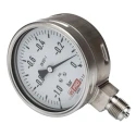 RS PRO 100 mm Stainless Steel Case Pressure Gauge G 1/2 Connection, ±1% Accuracy, 0 Bar Maximum Pressure 257-8381